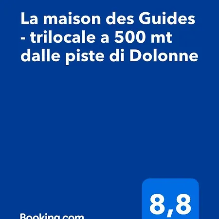 Apartmán La Maison Des Guides - Trilocale A 500 Mt Dalle Piste Di Dolonne *