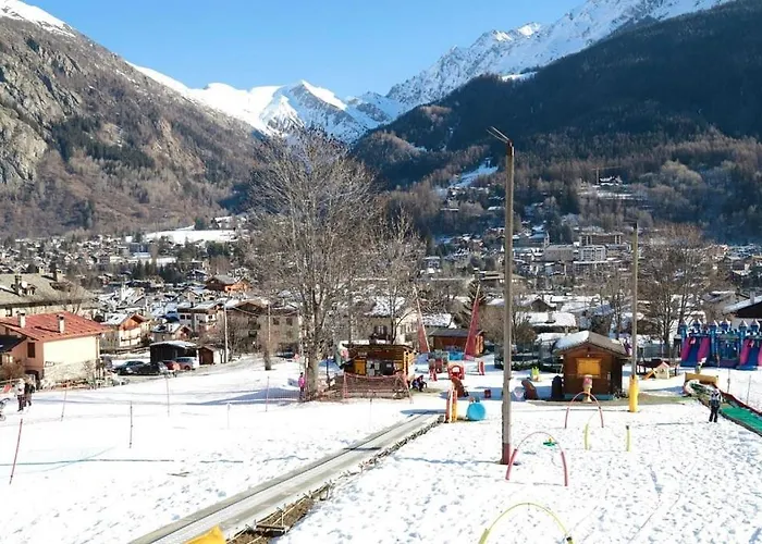 La Maison Des Guides - Trilocale A 500 Mt Dalle Piste Di Dolonne * Курмайор